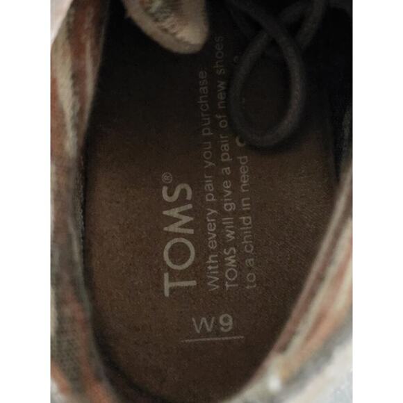 TOMS Women's Wedge Bootie Taupe Gray Boots Shoes Suede Cottage Fairy size W9 W 9 - Picture 6 of 6